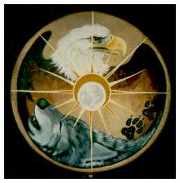 Eagle/ Wolf Drum